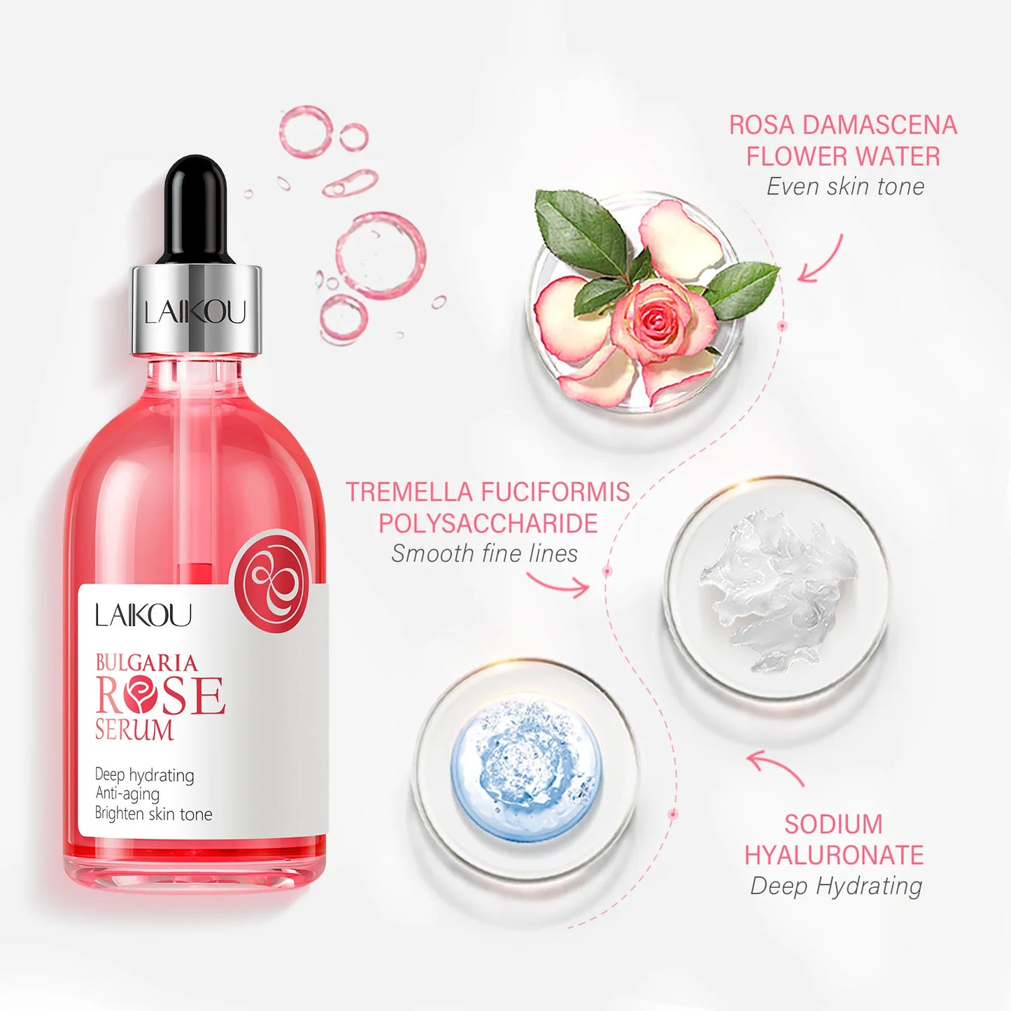 LAIKOU Cherry Blossom ou Rose Essence Solution