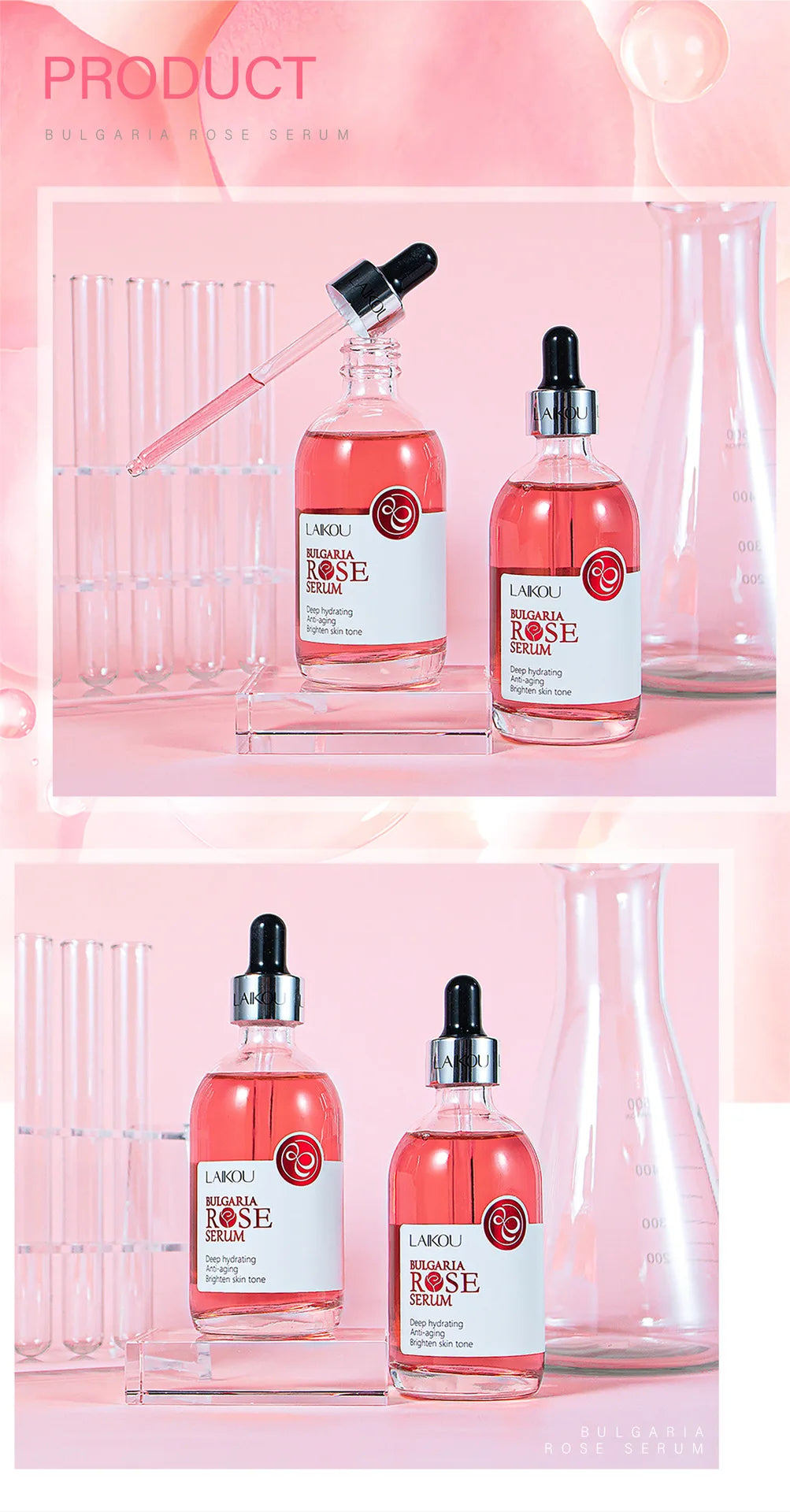 LAIKOU Cherry Blossom ou Rose Essence Solution