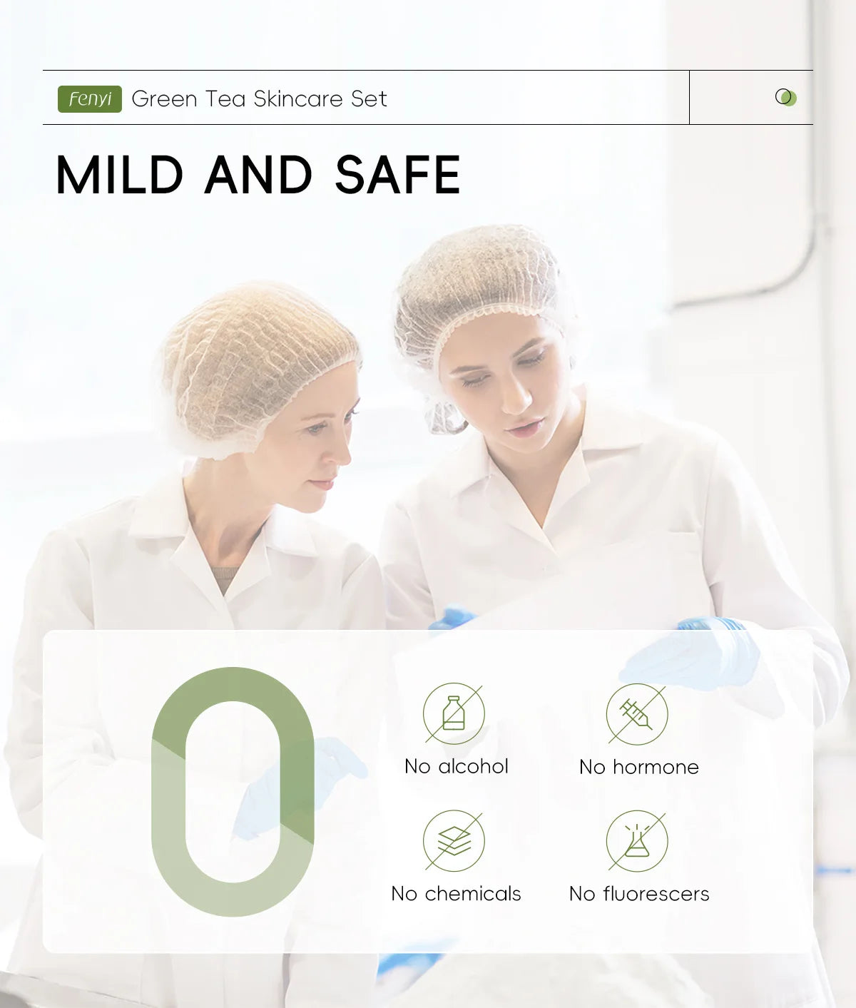 Skin Care Set Green Tea Facial Cleaner Soothes Skin Face Toner tea Serum Moisturizing Cream Repairing Eye Cream Kits