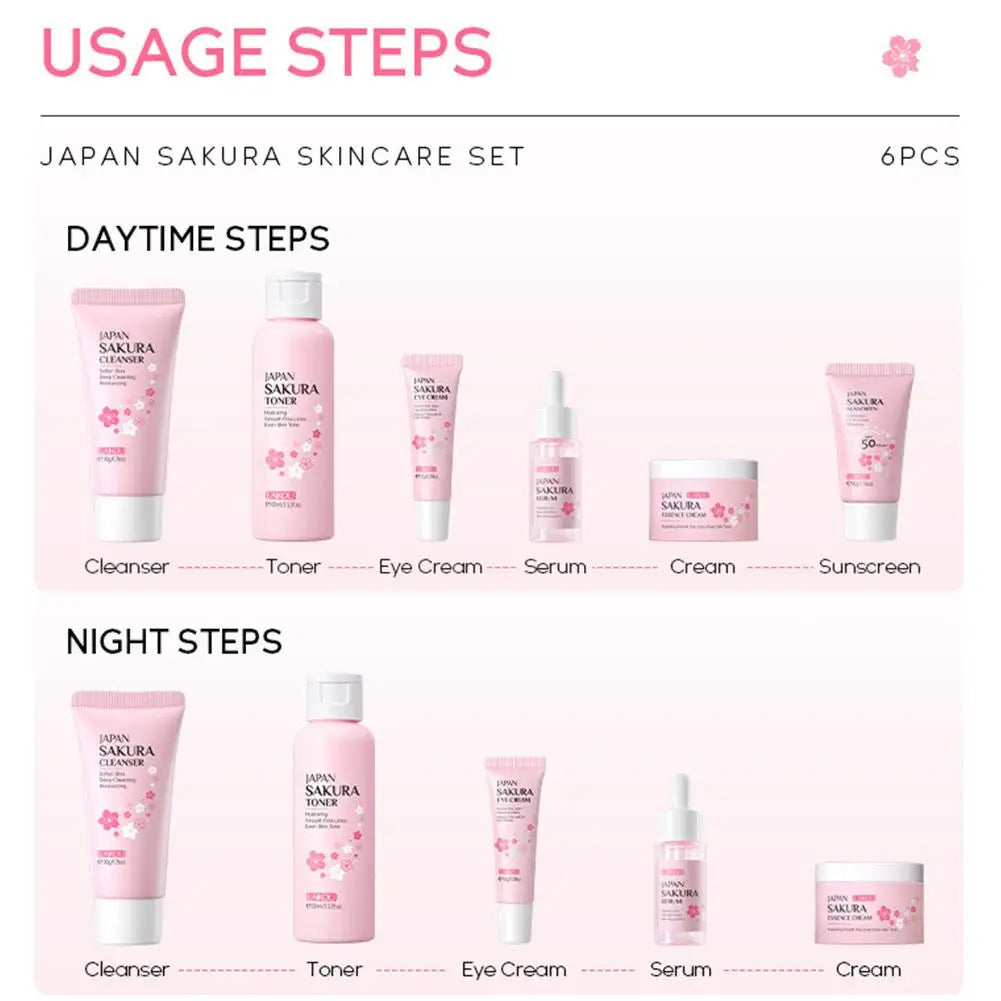 Set Sakura Skin Care 6 pièces