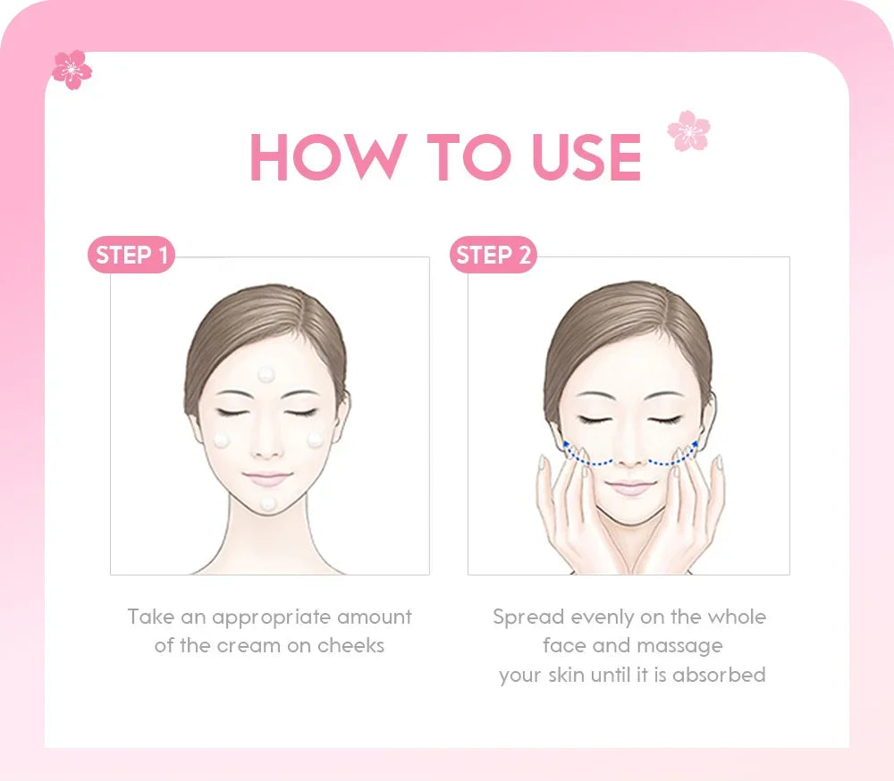 LAIKOU Japan Sakura Essence Cream Cherry Blossom Facial