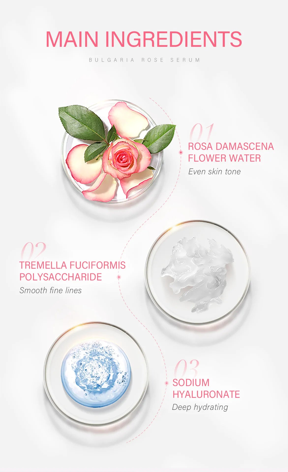 LAIKOU Cherry Blossom ou Rose Essence Solution