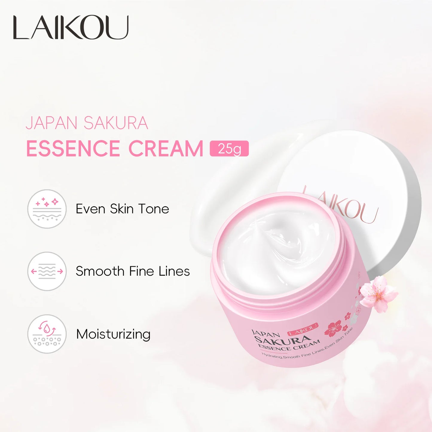 LAIKOU Japan Sakura Essence Cream Cherry Blossom Facial