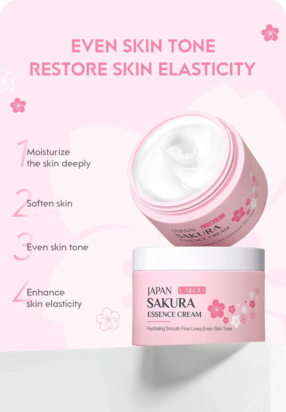 LAIKOU Japan Sakura Essence Cream Cherry Blossom Facial